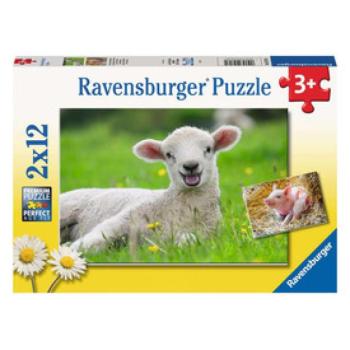 Ravensburger Puzzle 2x12 db - Állatok a farmon kép