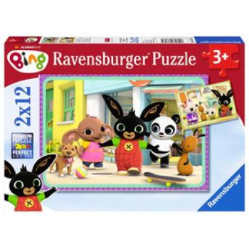 Ravensburger Puzzle 2x12 db - Bing mókázik kép