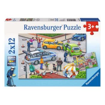 Ravensburger Puzzle 2x12 db - Kék lámpás út kép