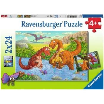 Ravensburger Puzzle 2x24 db - Dínók világa kép