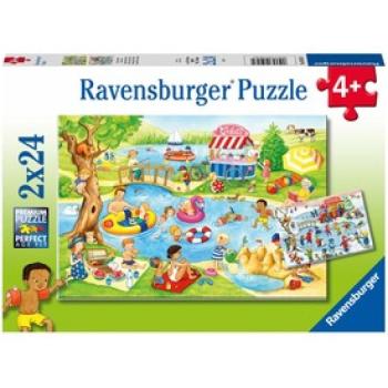 Ravensburger Puzzle 2x24 db Szabadidő a tengerparton kép