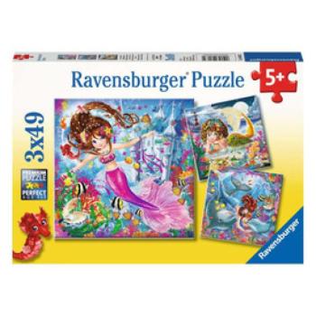 Ravensburger Puzzle 3x49 db - Csodás sellők kép
