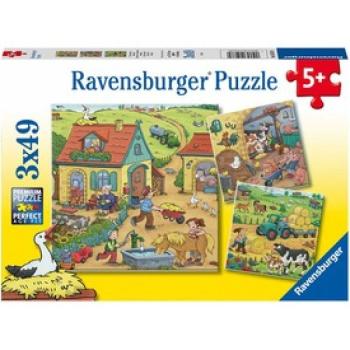 Ravensburger: Puzzle 3x49 db - Élet a farmon kép
