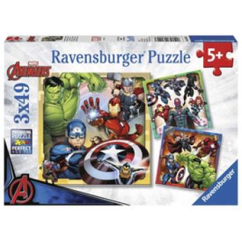 Ravensburger: Puzzle 3x49 db - Marvel hősök kép