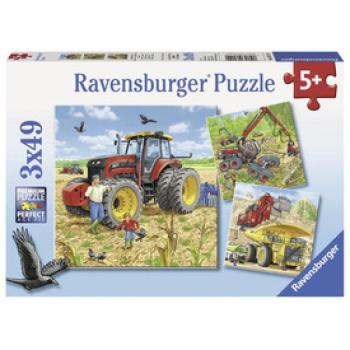 Ravensburger: Puzzle 3x49 db - Óriási gépek kép