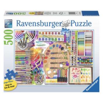 Ravensburger Puzzle 500 db - A művész palettája kép