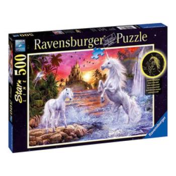 Ravensburger Puzzle 500 db - Egyszarvúak a folyónál kép