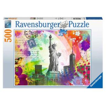 Ravensburger Puzzle 500 db - Képeslap New York kép