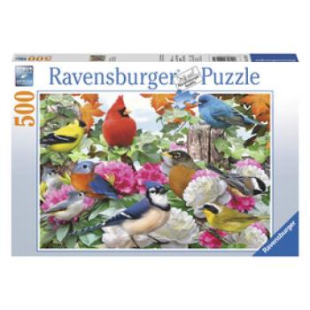 Ravensburger: Puzzle 500 db - Madarak a kertben kép