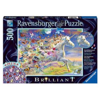 Ravensburger Puzzle 500 db - Pillangós unikornis kép