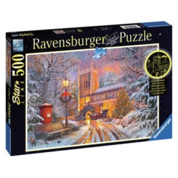 Ravensburger Puzzle 500 db - Ragyogó karácsony kép