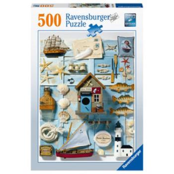 Ravensburger: Puzzle 500 db - Tengerparti emlékek kép