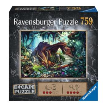 Ravensburger Puzzle Escape 759 db - Sárkánybarlang kép