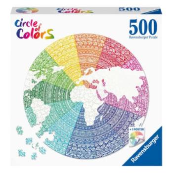 Ravensburger Puzzle kör 500 db - Mandala kép