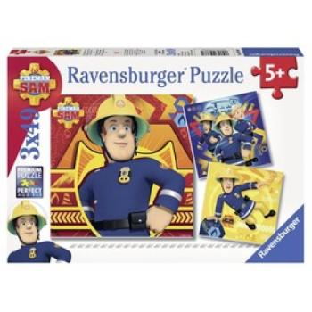 Ravensburger: Sam a tűzoltó 3 x 49 darabos puzzle kép