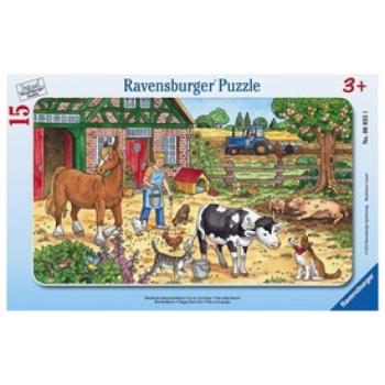 Ravensburger Tanyasi élet 15 darabos puzzle kép