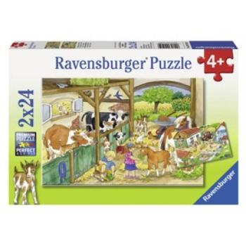 Ravensburger: Tanyasi élet 2 x 24 darabos puzzle kép