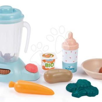 Reggeliző készlet mixerrel kofferben Nursery Écoiffier cumisüveggel és élelmiszerekkel 8 kiegészítővel 18 hó-tól kép