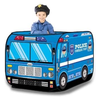 Rendőrautó alakú játszósátor gyerekeknek - könnyen felállítható - 112 x 70 x 70 cm (BBJ) kép