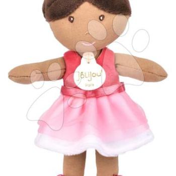 Rongybaba balerína My Ballerina Doll Pink Jolijou 20 cm rózsaszín szoknyában puha textilből 12 hó-tól JJ6060 kép