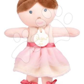Rongybaba balerína My Ballerina Doll White Jolijou 20 cm rózsaszín szoknyában puha textilből 12 hó-tól JJ6059 kép