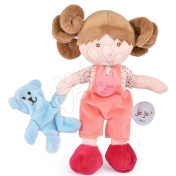 Rongybaba kisbabáknak Mrs Confettis My First Doll Jolijou 21 cm overálban mackóval puha anyagból 0 hó-tól kép