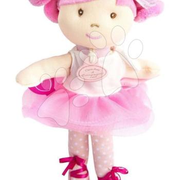 Rongybaba Les Tutus de Doudou Jolijou 23 cm rózsaszín ruhácskában puha textilanyagból 3 különböző modell 4 évtől kép