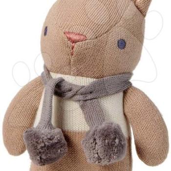 Rongybaba nyuszi Baby Threads Taupe Bunny Rattle ThreadBear 22 cm barna puha pamutból 0 hó-tól kép