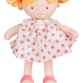 Rongybaba Strawberry Pretty Jolijou 28 cm szőke hajjal mintás ruciban 0 hó-tól JJ6064 kép
