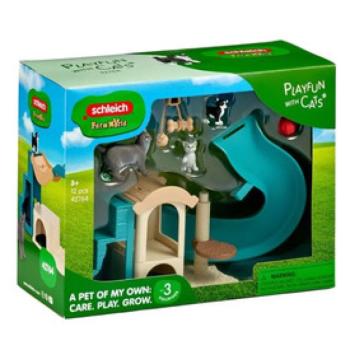 Schleich Játékos Szórakozás Macskáknak kép