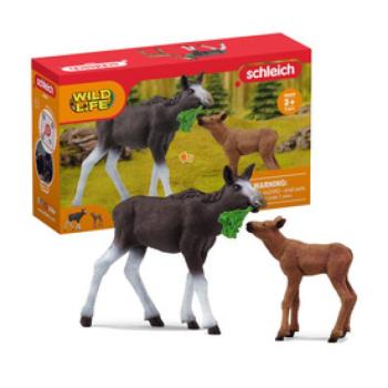 Schleich jávorszarvas borjúval kép