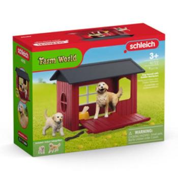 Schleich Kutya Kennel Golden Retrieverekkel kép