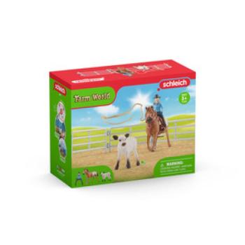 Schleich Lasszóverseny cowgirllel kép