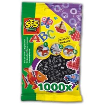 SES: Vasalható gyöngy 1000 darabos - fekete kép