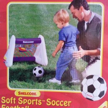 Shelcore felfújható focikapu a legkisebbeknek 3260 fehér-kék kép