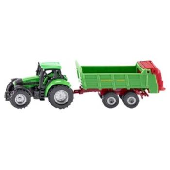 SIKU Deutz traktor univerzális utánfutóval 1:87 - 1673 kép