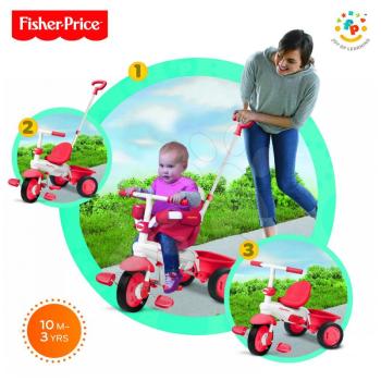 smarTrike gyerek tricikli Fisher-Price 1460333 Classic Red  kép