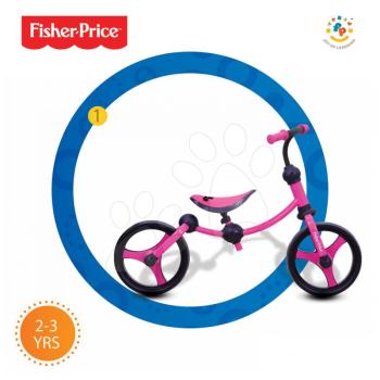 smarTrike tanulóbicikli Fisher-Price Running Bike 2in1 1050233 rózsaszín-fekete kép