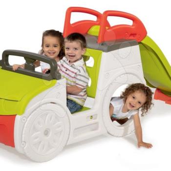 Smoby autó mászóka Adventure Car hanggal, homokozóval és csúszdával UV védelemmel 840205 kép