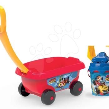 Smoby gyerek húzható kiskocsi Mickey vödör szettel 867003 kép