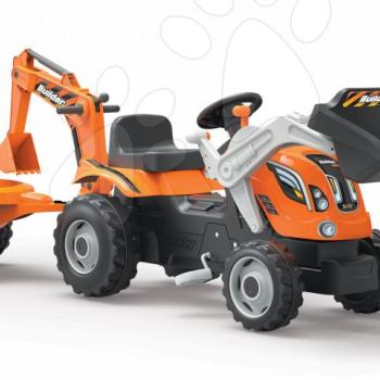 Smoby traktor Builder Max 710110 narancssárga kép