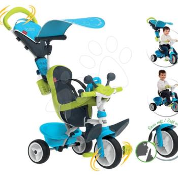 Smoby tricikli Baby Driver Comfort Blue Smoby EVA kerekekkel kék 741200 kép