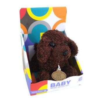 Sötétbarna plüss kutya 20 cm kép