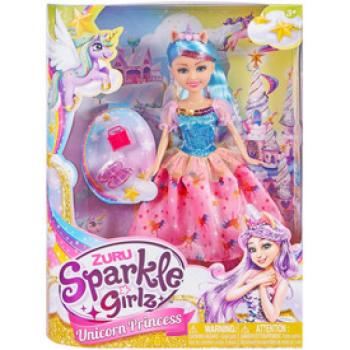 Sparkle girlz - Unikornis hercegnő baba, 30 cm - többféle kép