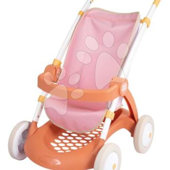 Sport babakocsi textil huzattal Pushchair Soft Baby Nurse Smoby 42 cm játék babának 58 cm magas tolókarral 18 hó-tól kép