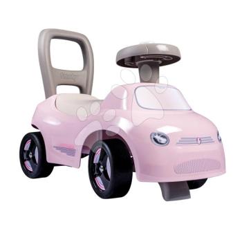 Sportos bébitaxi és járássegítő hanggal 2in1 Auto Ride On Pink Smoby rózsaszín elforgatható kerekekkel és tárolóval az ülőke alatt 10 hó-tól kép