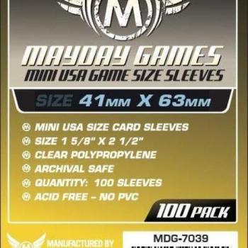 Standard Mini USA Card Sleeves (41x63mm) - 100db - MDG-7039 kép
