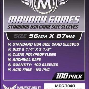 Standard USA Card Sleeves (56x87mm) - 100db - MDG-7040 kép