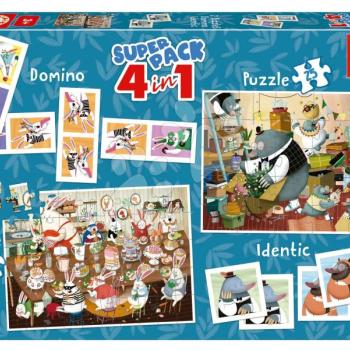 Superpack 4in1 Forest Tales by Kasandra Educa domino pexeso és puzzle 25 és 50 darabos kép