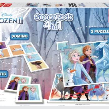 Superpack 4in1 Frozen 2 Disney Educa puzzle, domino és pexeso 3 évtől kép